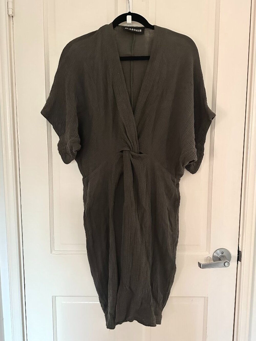 ALASDAIR | Cotton Gauze Twist Beach Coverup Top (size small)